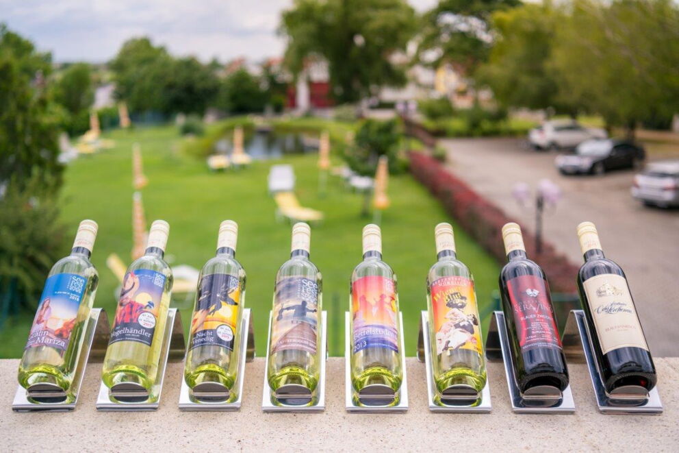 A large selection of different wines awaits you at the Das-Schmidt Culinary Hotel
